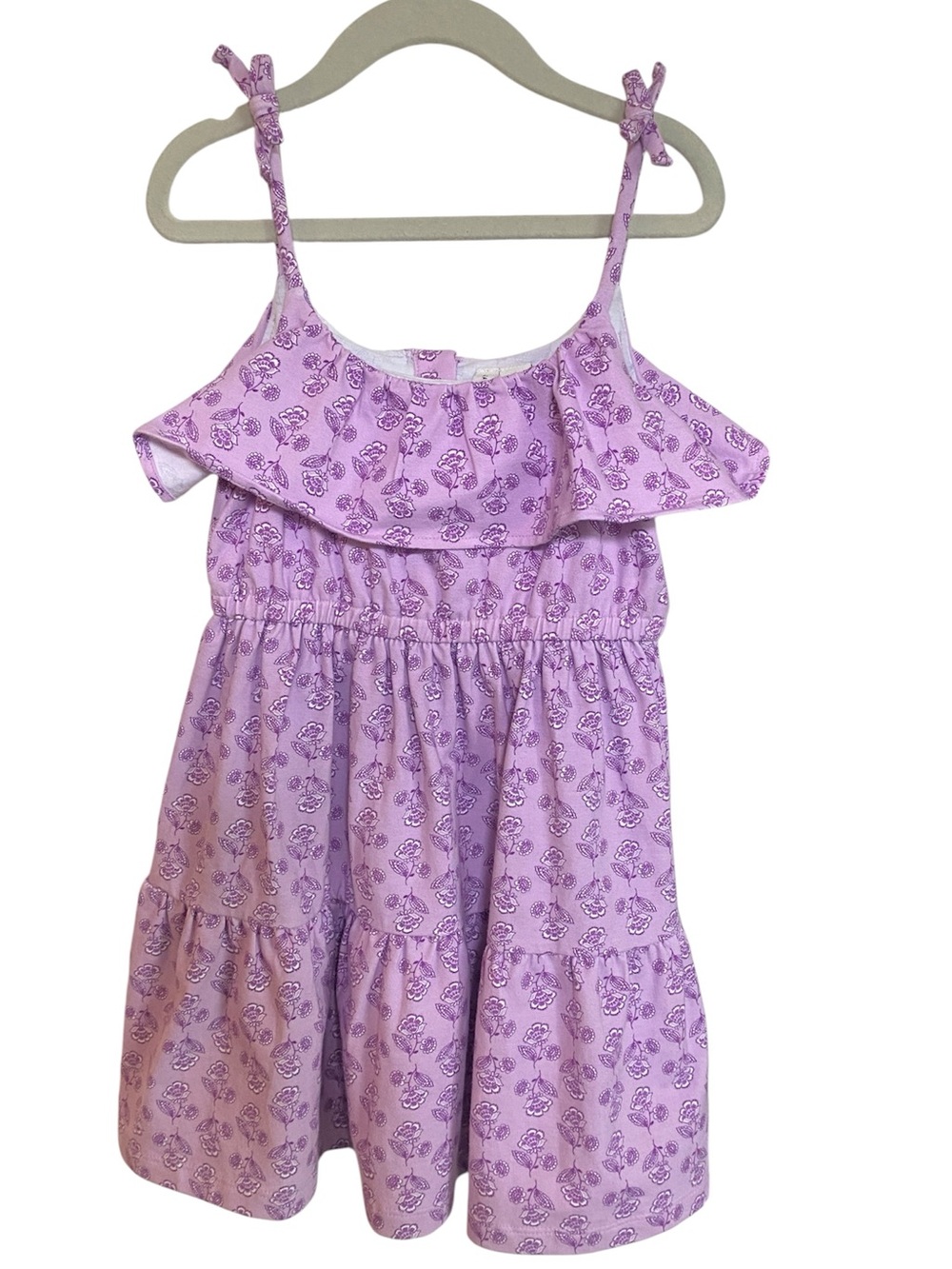 Janie and Jack Lilac Floral Ruffle Dress 4T